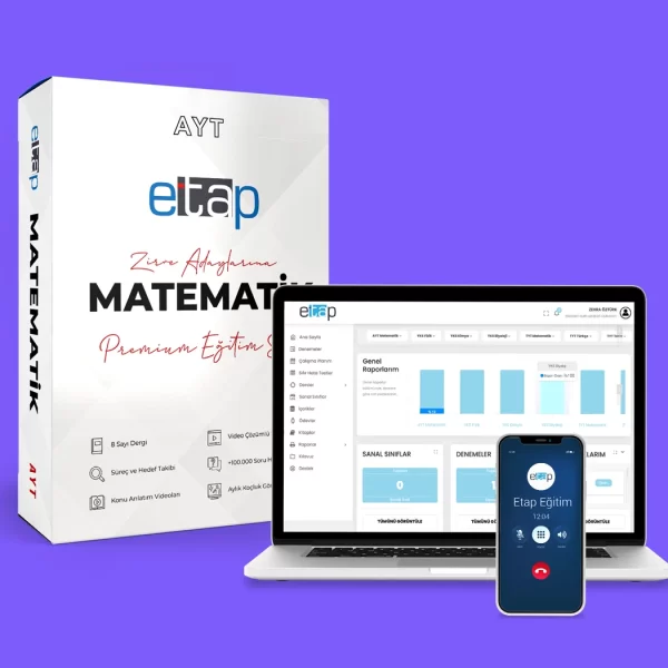Etap Yayınları Dijital Platform ve Birebir Koçluk Destekli AYT Matematik Branş Eğitim Seti